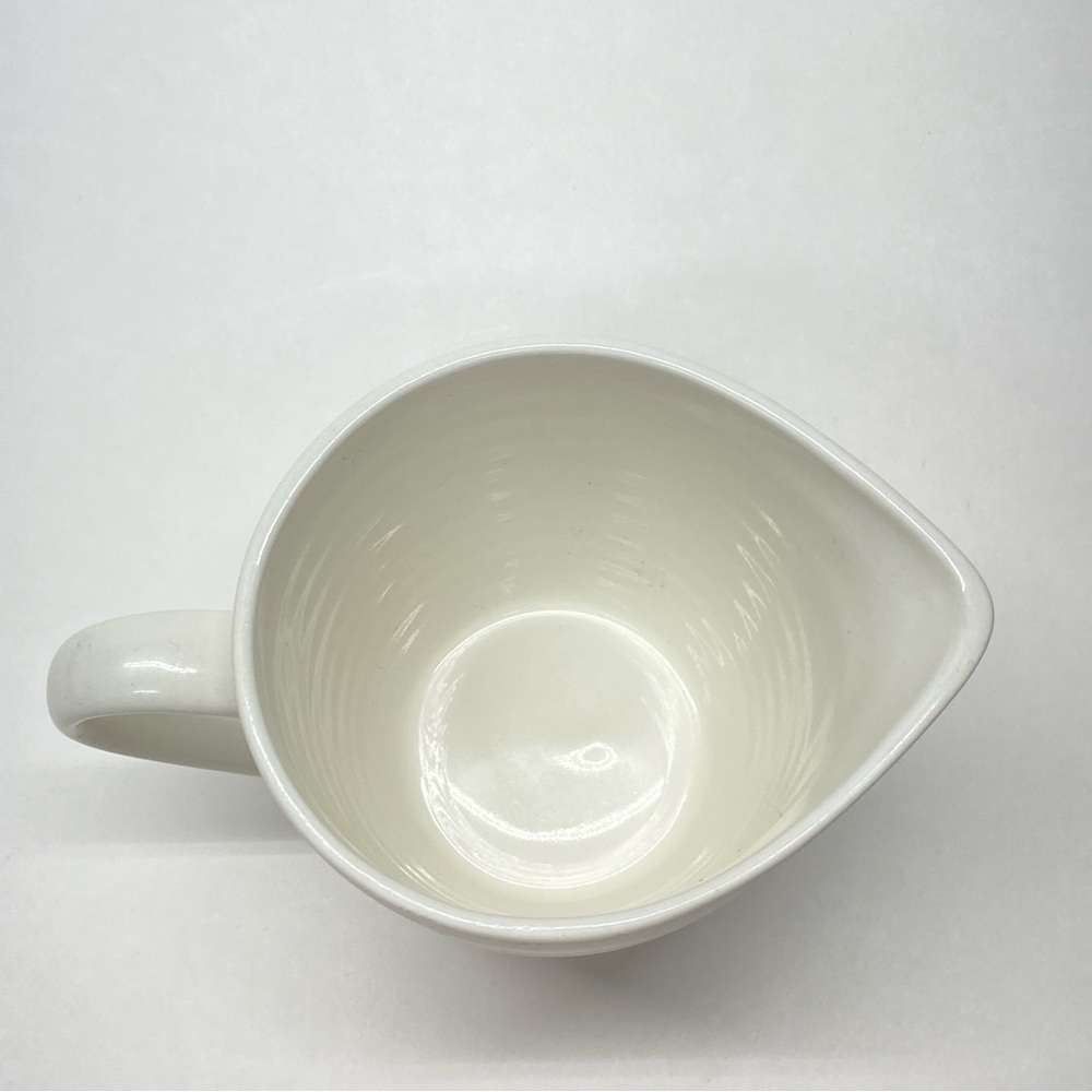 Sango Rio White Creamer Pitcher Ribbed Discontinued Rio5153 Cottagecore Country - Picture 9 of 12